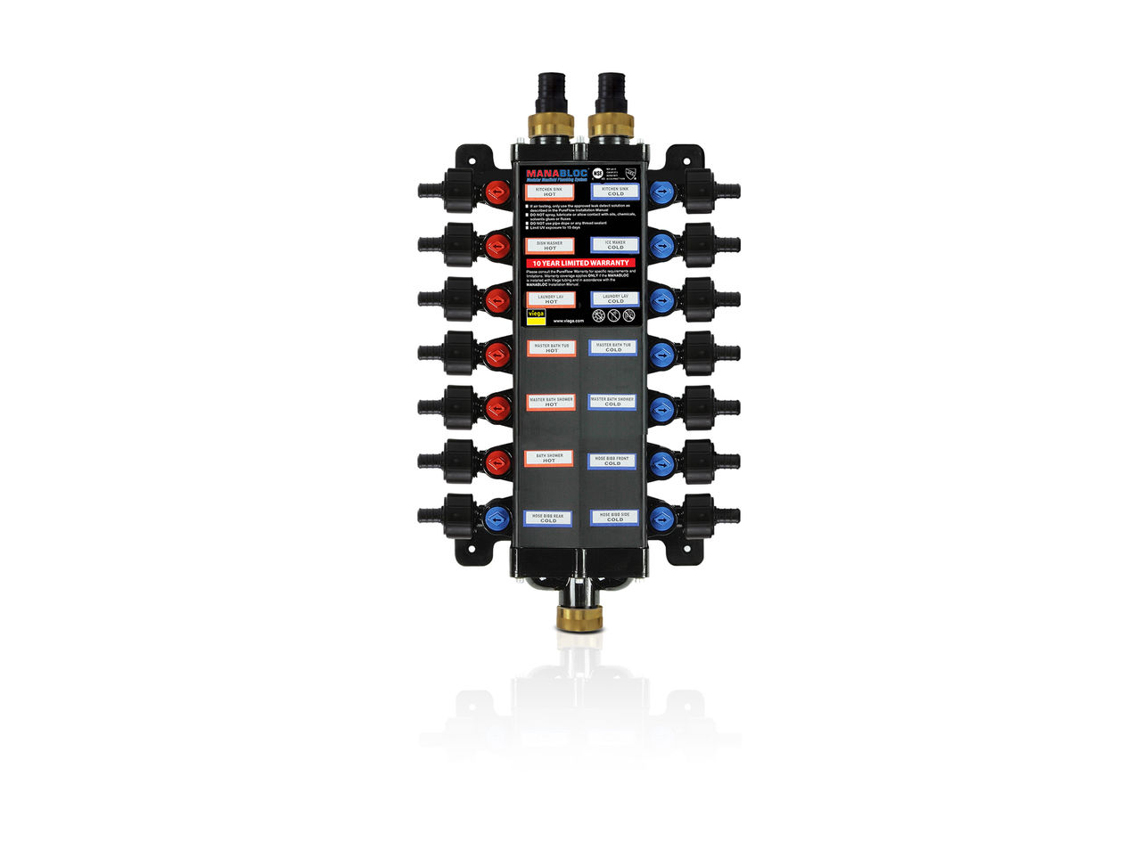 Manabloc white backgrounds with reflection