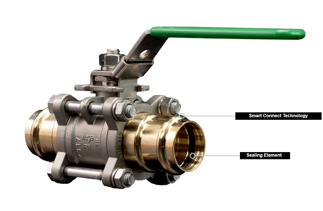 PROPRESS 3-PIECE BALL VALVE