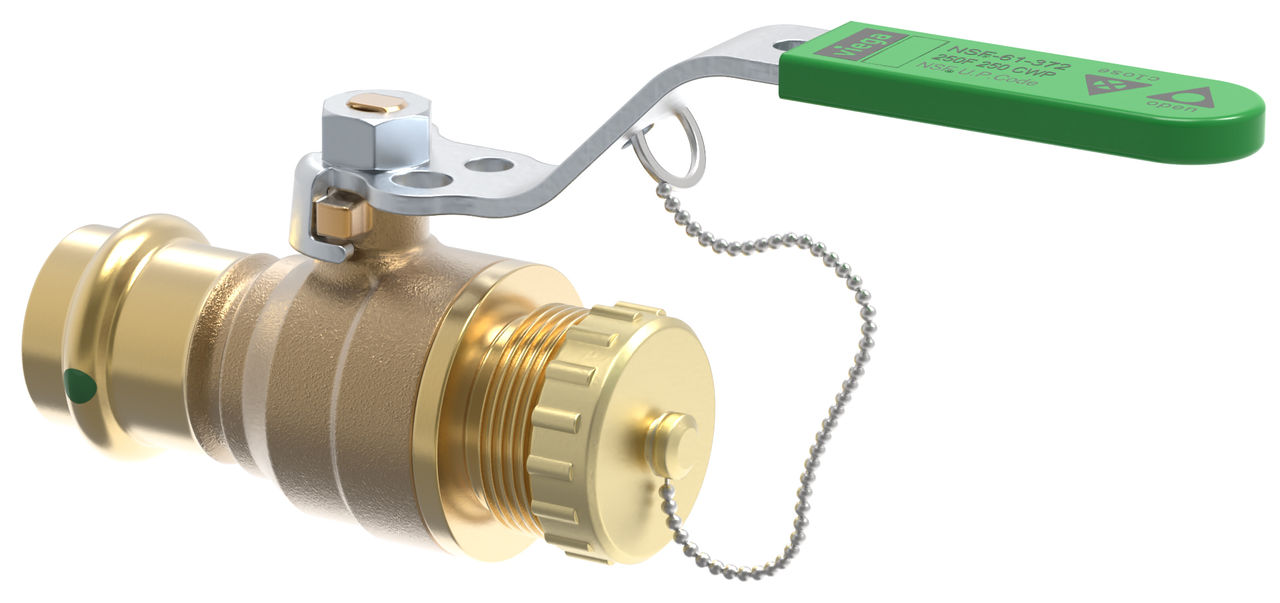 Viega Hose Cap Press Ball Valve