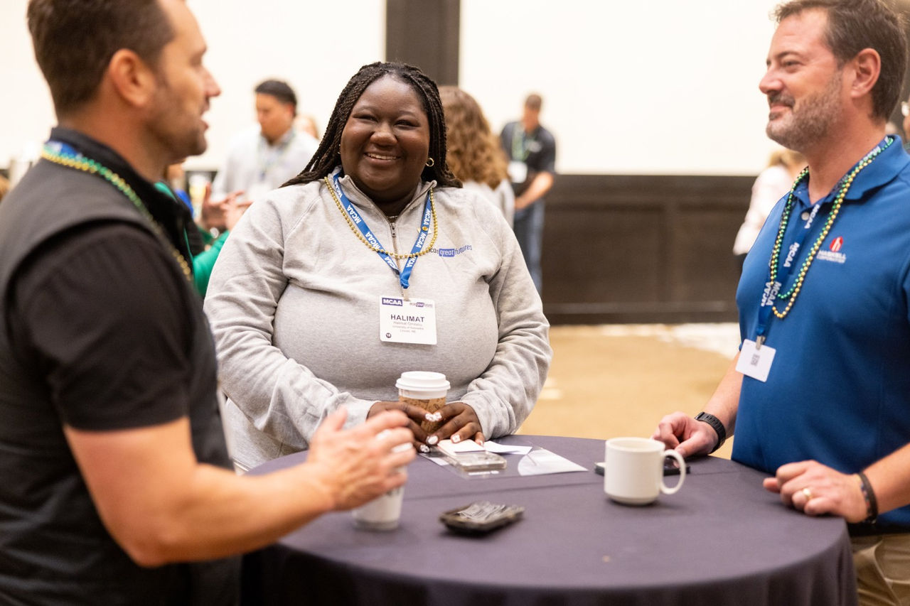 Group of people at a conference